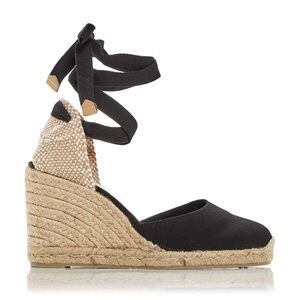 NWB Black Castañer /Castaner Carina 8 Espadrilles sz 37